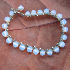 Sea Opal Braided Bracelet