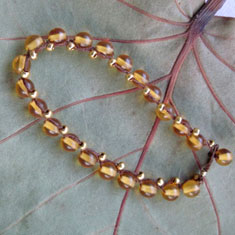 Amber Glass Bracelet
